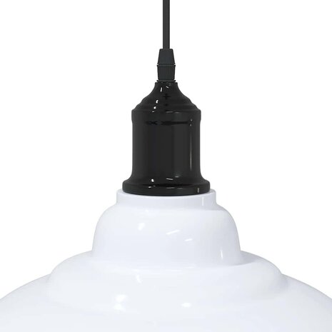 Hanglamp in hoogte verstelbaar E27 Ø31 cm metaal glanzend wit 8