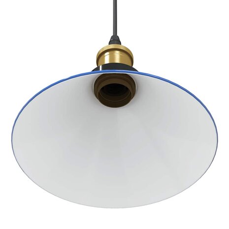 Hanglamp in hoogte verstelbaar E27 Ø22 cm metaal donkerblauw 9