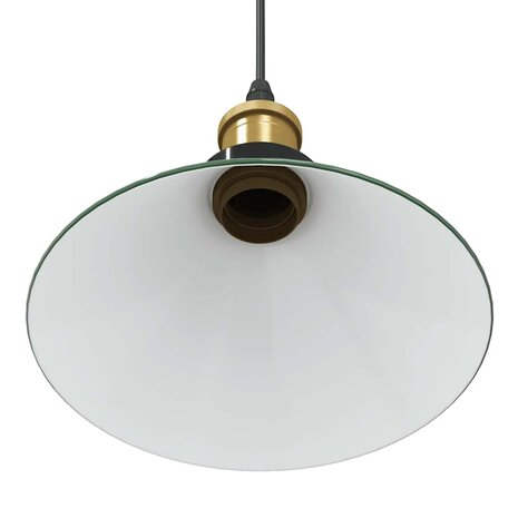 Hanglamp in hoogte verstelbaar E27 Ø22 cm metaal glanzend groen 8