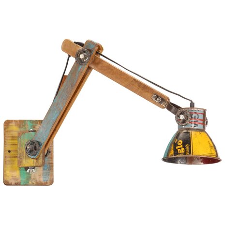 Wandlamp industrieel rond E27 meerkleurig 2