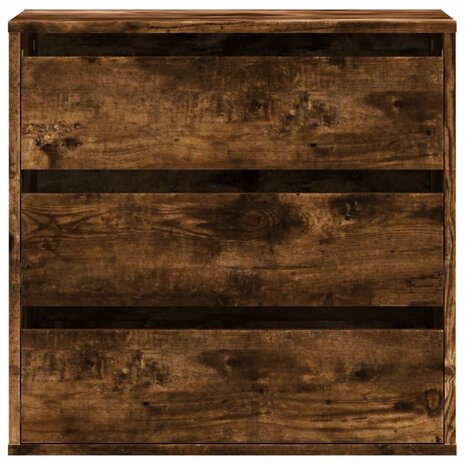 Ladekast 60x41x58 cm bewerkt hout gerookt eikenkleurig 4