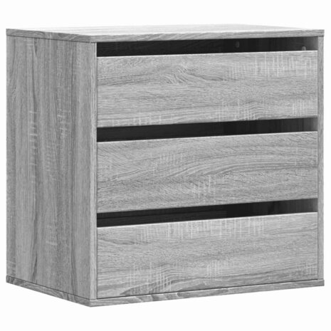 Ladekast 60x41x58 cm bewerkt hout grijs sonoma eikenkleurig 2