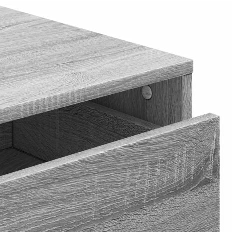 Ladekast 60x41x58 cm bewerkt hout grijs sonoma eikenkleurig 8