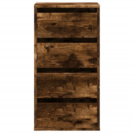 Ladekast 40x41x76 cm bewerkt hout oud houtkleurig 4