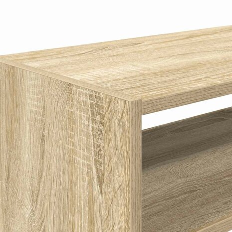 Schoenenrekken 2 st stapelbaar 60x30x30,5 cm sonoma eikenkleur 7