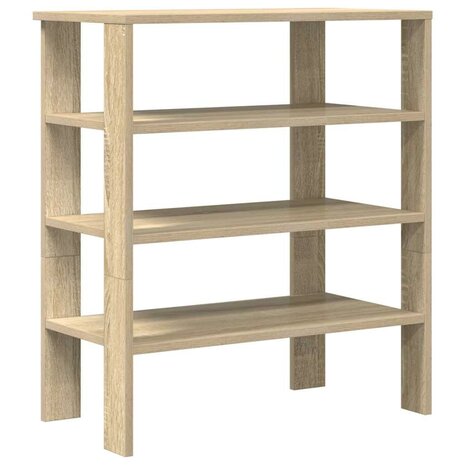 Schoenenrek 61x32x70 cm bewerkt hout sonoma eikenkleurig 2