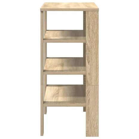 Schoenenrek 61x32x70 cm bewerkt hout sonoma eikenkleurig 5
