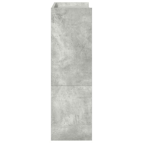 Schoenenrek 60x25x81 cm bewerkt hout betongrijs 5