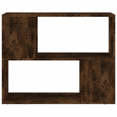 Boekenkast/kamerscherm 80x24x63 cm gerookt eikenkleurig 5