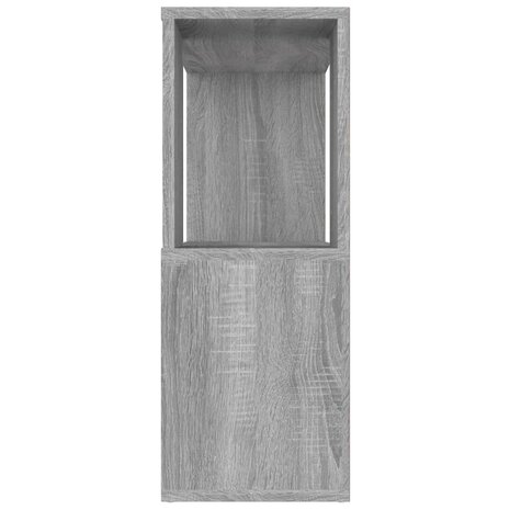 Boekenkast/kamerscherm 80x24x63 cm grijs sonoma eikenkleurig 6