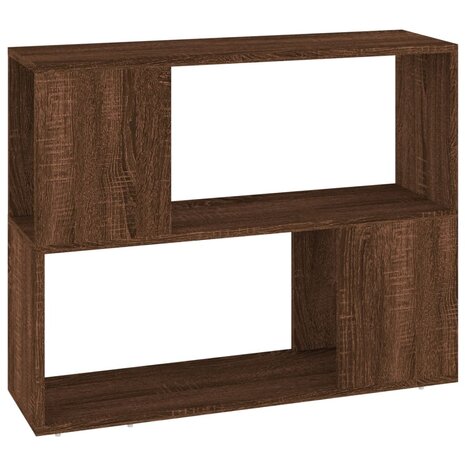 Boekenkast/kamerscherm 80x24x63 cm bruin eikenkleur 2