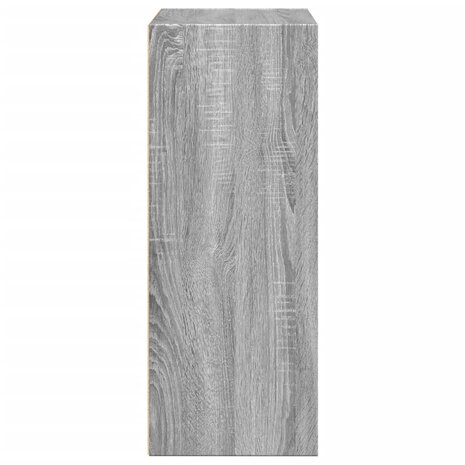 Boekenkast 60x30x77 cm bewerkt hout grijs sonoma eikenkleurig 5