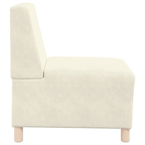 Fauteuil 55 cm fluweel crèmekleurig 5