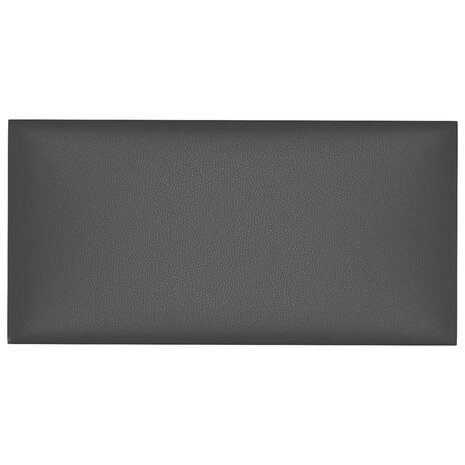 Wandpanelen 12 st 2,16 m² 60x30 cm kunstleer grijs 3