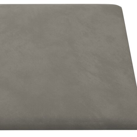 Wandpanelen 12 st 1,08 m² 30x30 cm fluweel lichtgrijs 5