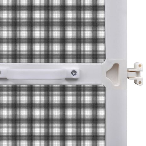 Hordeur met scharnieren 100x215 cm wit 6