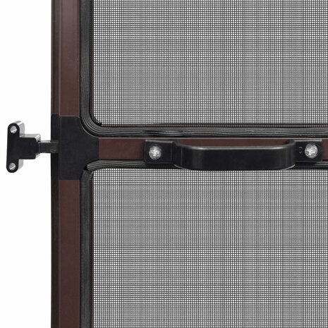 Hordeur met scharnieren 100x215 cm bruin 6