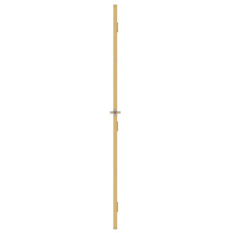 Binnendeur smal 76x201,5 cm gehard glas en aluminium goudkleur 4