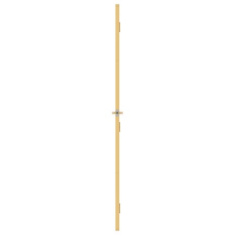 Binnendeur smal 83x201,5 cm gehard glas en aluminium goudkleur 4