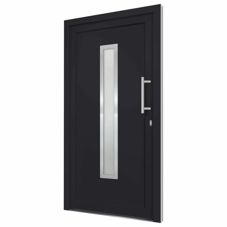 Voordeur 98x208 cm antraciet 4