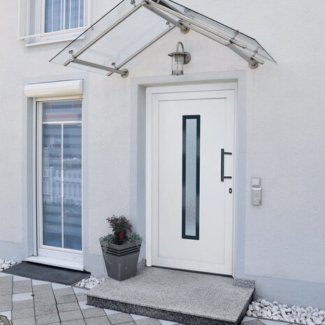 Voordeur 98x208 cm PVC wit 1
