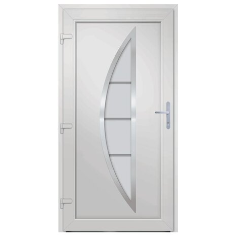 Voordeur 98x208 cm PVC antracietkleurig 5