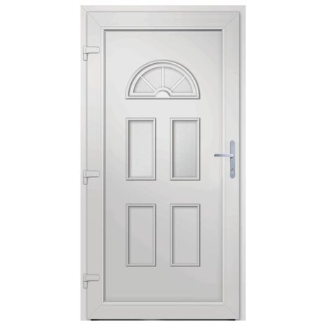 Voordeur 88x200 cm PVC wit 4
