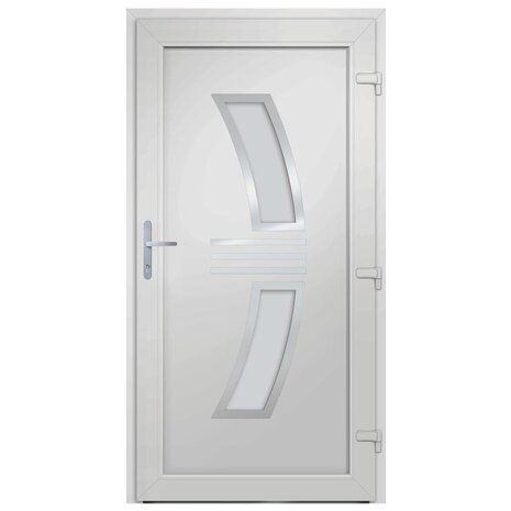 Voordeur 108x200 cm PVC antracietkleurig 4