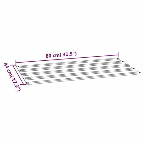 Dakpanelen 12 st 80x44 cm cortenstaal roestig 7