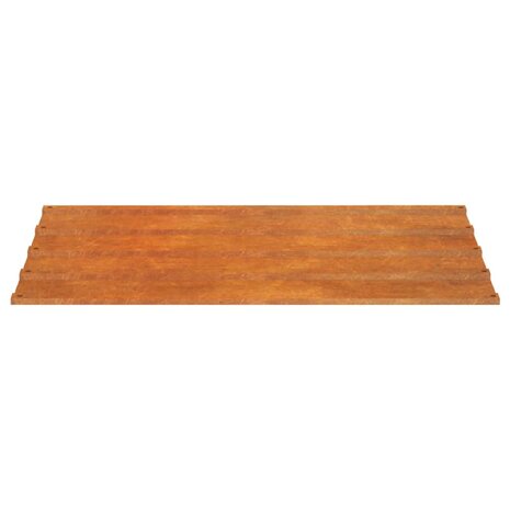 Dakpanelen 12 st 100x44 cm cortenstaal roestig 5