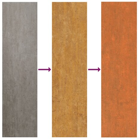 Dakpanelen 12 st 100x44 cm cortenstaal roestig 6