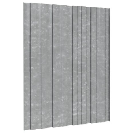 Dakpanelen 36 st 60x45 cm gegalvaniseerd staal zilverkleurig 4