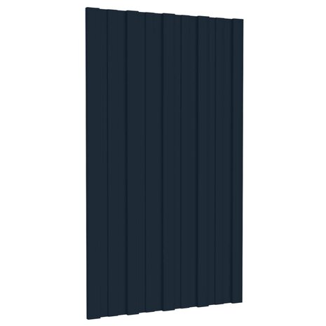 Dakpanelen 12 st 80x45 cm gegalvaniseerd staal antracietkleurig 3