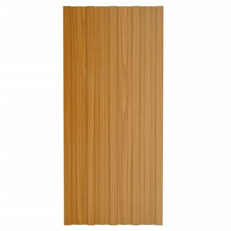 Dakpanelen 36 st 100x45 cm gegalvaniseerd staal lichthout 2