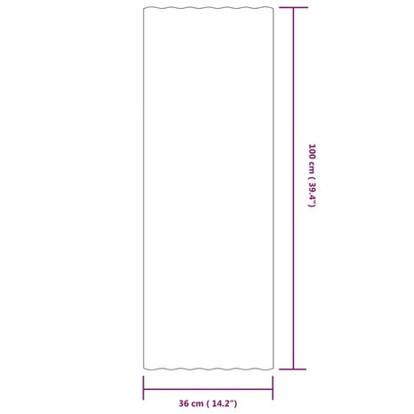 Dakpanelen 12 st 100x36 cm gepoedercoat staal antracietkleurig 7