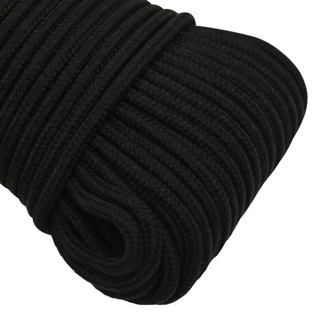 Werktouw 4 mm 250 m polyester zwart 4