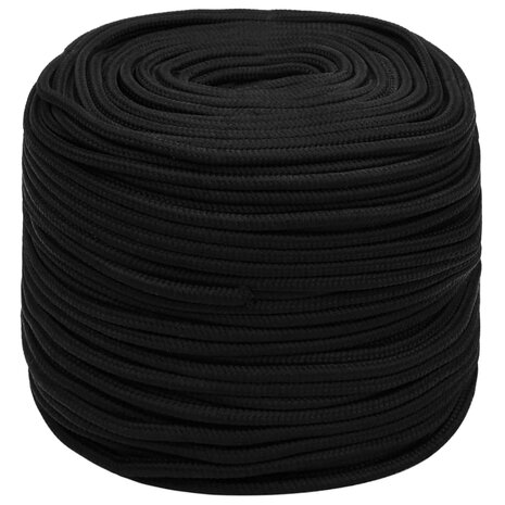 Werktouw 10 mm 50 m polyester zwart 2