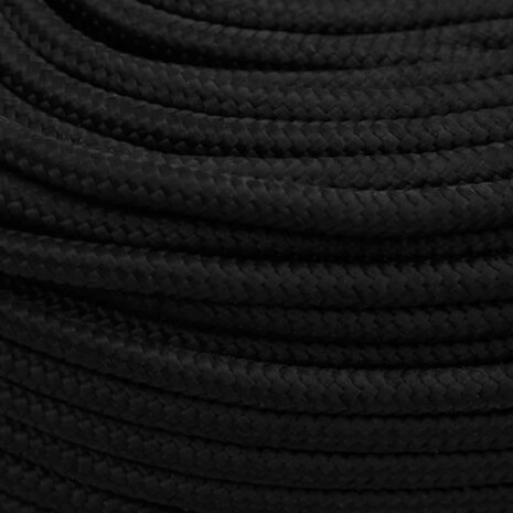 Werktouw 10 mm 50 m polyester zwart 4