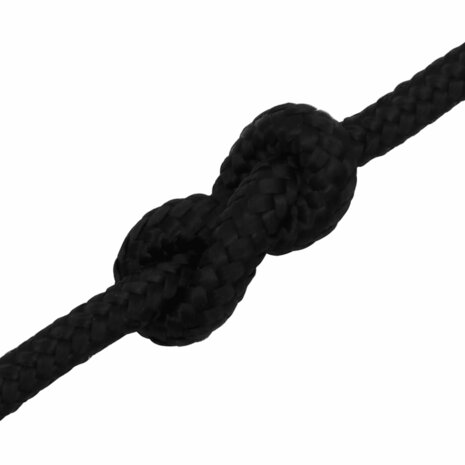 Werktouw 10 mm 50 m polyester zwart 5