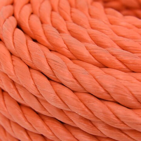 Werktouw 14 mm 50 m polypropeen oranje 4
