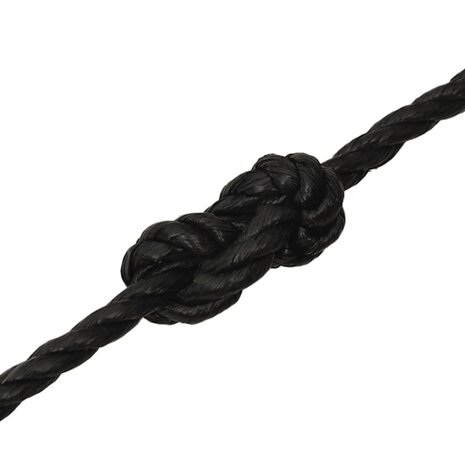 Werktouw 12 mm 50 m polypropeen zwart 5