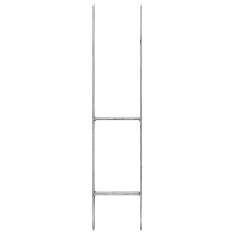 Grondankers 6 st 12x6x60 cm gegalvaniseerd staal zilverkleurig 3