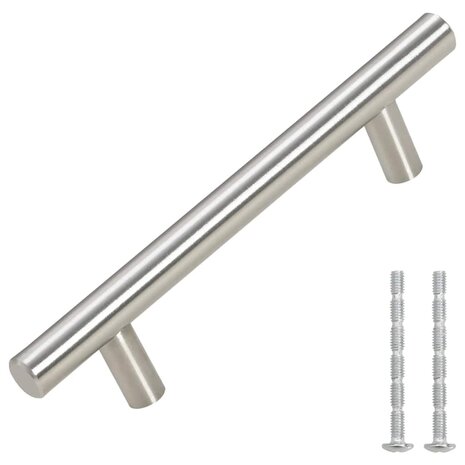 Handvatten 10 st 96 mm roestvrij staal zilverkleurig 3