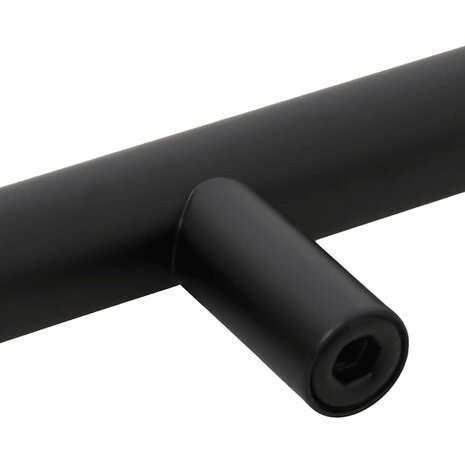 Handvatten 10 st 128 mm roestvrij staal zwart 9