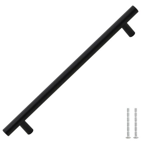 Handvatten 5 st 192 mm roestvrij staal zwart 3