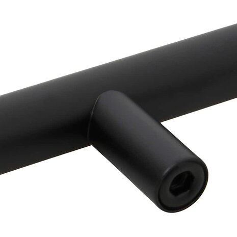 Handvatten 5 st 192 mm roestvrij staal zwart 9