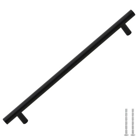 Handvatten 5 st 224 mm roestvrij staal zwart 3