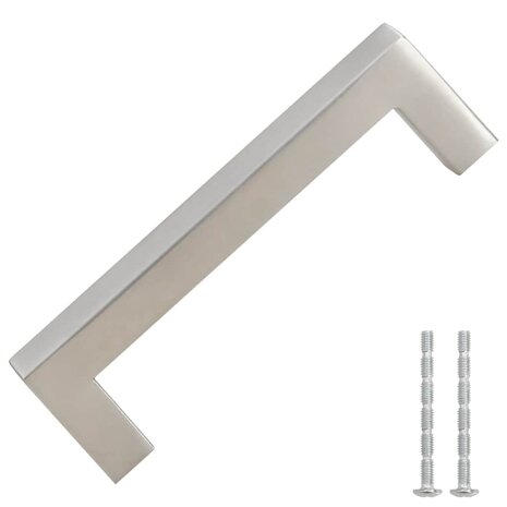 Handvatten 10 st 96 mm roestvrij staal zilverkleurig 3