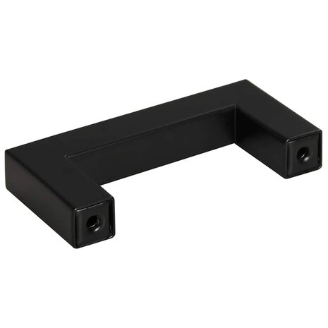Handvatten 10 st 64 mm roestvrij staal zwart 7