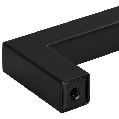 Handvatten 10 st 64 mm roestvrij staal zwart 8